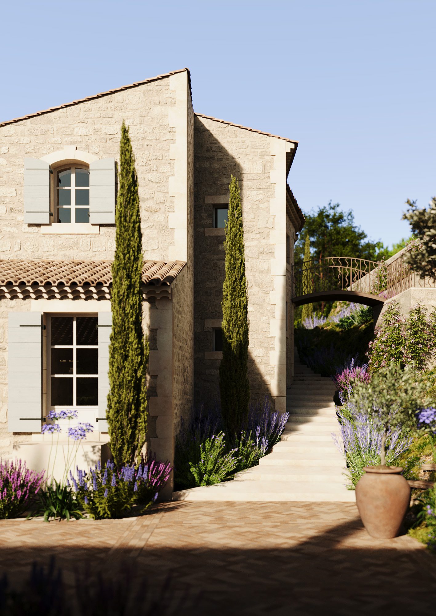 Le Mas d'Adrien — Vue sur les Alpilles, Saint-Rémy