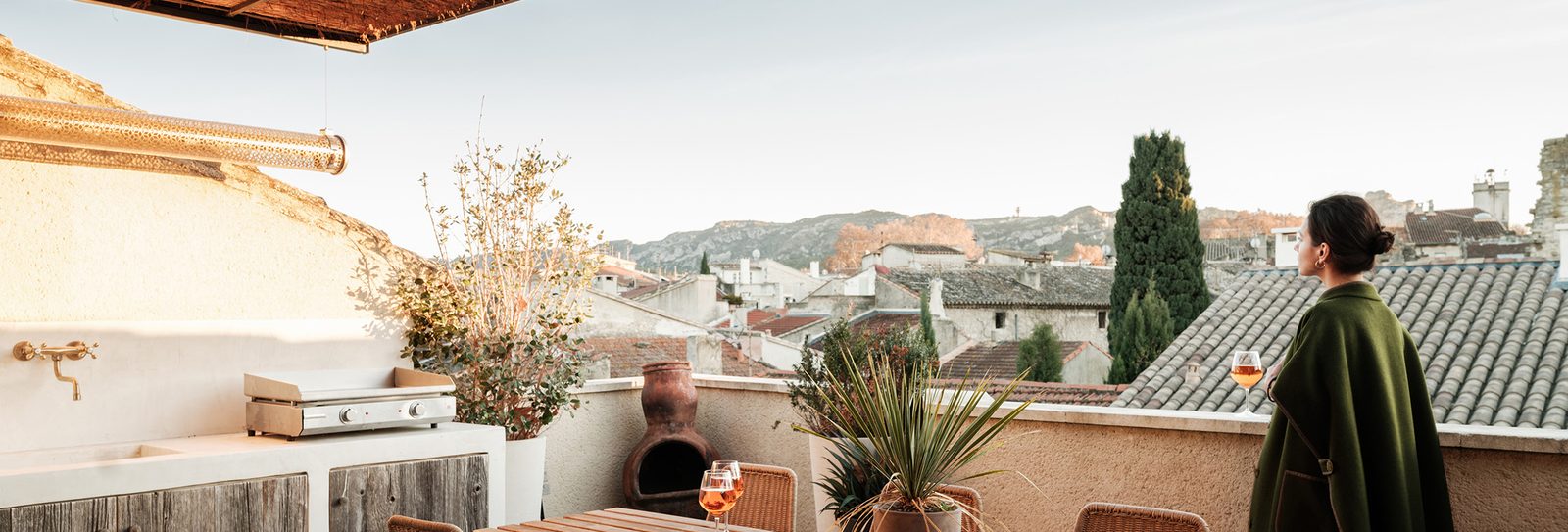Les Remparts — Vue depuis le toit, Alpilles